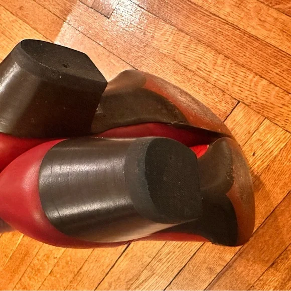 Authentic City Boots cowboy heart custom red western boots size 9.5 lucchese - Picture 6 of 9